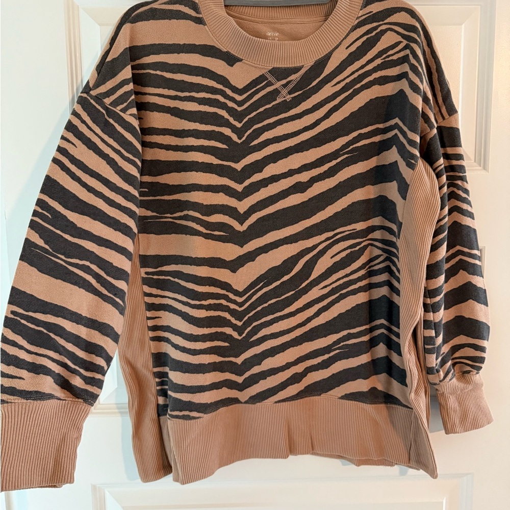 Aerie Tiger Print Sweatshirt